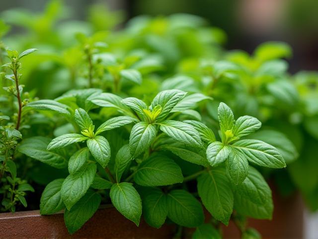 Restaurant herb garden at Dempsey Hill