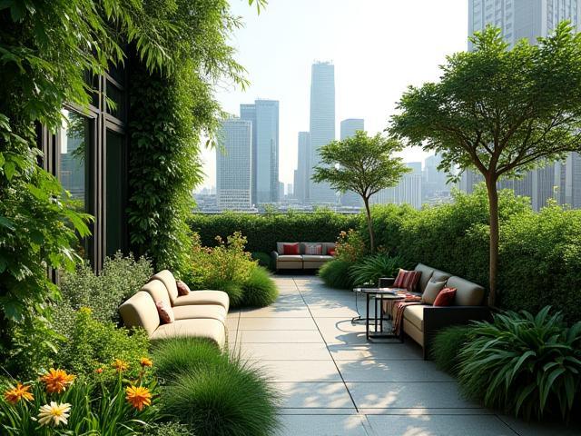 Lush rooftop garden project in Orchard Road